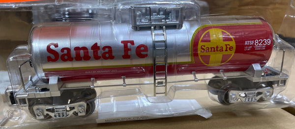 MENARDS 275-9222 SANTA FE WARBONNET MODERN TANK CAR NEW O SCALE