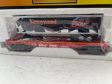 MTH Railking 30-76190 Kennywood Park Racer Flat Car w/40' Trailer --Pittsburgh PA Amusement Park -- 75 yrs Ride Anniversary-- O SCALE NEW