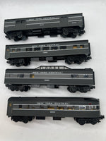 MTH 30-6080S Railking (Set of 4) New York Central Dark Gray Passenger Car set O Scale Like New