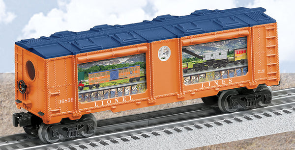 Lionel 6-36859 LIONEL LINES AQUARIUM CAR (Lighted Graphics) O SCALE Like New