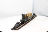 Lionel 6-16347 ONTARIO NORTHLAND Bulkhead Flat Wood Load O Scale (missing bulkhead and 1 stantion) Used