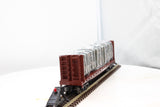 MTH Railking 30-76605 Norfolk Southern Flat Car - w/Bulkheads & LCL Containers O SCALE NEW
