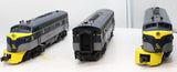 K-Line K25151 CHESAPEAKE & OHIO F7 ABA Diesel Engines #8012 #8013 #8506 O Scale Used