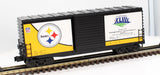 MTH Railking 30-74560 Pittsburgh Steelers 40' High Cube Box Car O SCALE Like New