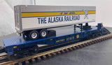 MTH Railking 30-76427 Alaska RailKing Flat Car w/40' Trailer Scale O SCALE Like New