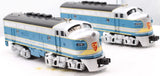 MTH 30-2142-0 EMD Demonstrator F-3 AA Diesel Set RailKing O Scale Used Excellent