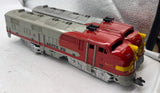 Marx Vintage Postwar Santa Fe Train Set -- 1095 AA, 2 x 3152 Passenger Cars, 3197 Observation car O SCALE Used No Box as is final sale
