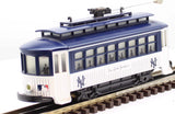 MTH Railking 30-2584 MLB - New York Yankees Bump-n-Go Trolley O SCALE Like New