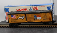 Lionel 6-7612 LIONEL North Carolina Spirit of 76 Box Car O SCALE Like New