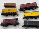 Set of 7 German Fleischmann & Marklin Cars HO SCALE Used no Box as is