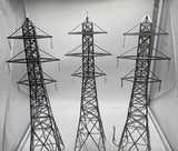 MTH Railking 30-1056 Hi-tension Tower Set - 3 Pc. Set O SCALE Like New