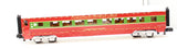 MTH Railking 30-68134 Christmas 60' Streamlined Coach Car w/LED Lights O SCALE Like New