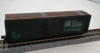 Micro-Trains Line 02500570 Stone COntainer Corp WEATHERED 50' Boxcar w kadee style couplers N SCALE WEATHERED AS IS Like New