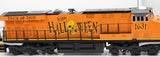 MTH Railking 30-20359-1 Halloween ES44AC Imperial Diesel  With Proto-Sound 3.0 O SCALE (No Caboose) Like New Damaged Box