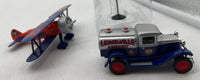 Eastwood Automobilia 424500 (Eastwood 624017 ) Lionelville Airport Set  #10, 3-Piece airport set Stearman biplane, fuel truck and metal windsock Like New