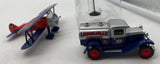 Eastwood Automobilia 424500 (Eastwood 624017 ) Lionelville Airport Set  #10, 3-Piece airport set Stearman biplane, fuel truck and metal windsock Like New