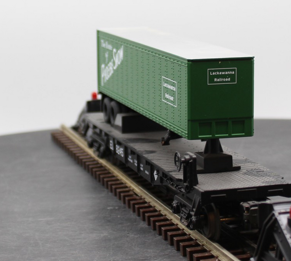MTH Railking 30-7683 Lackawanna RailKing Flat Car O SCALE Used Excellent