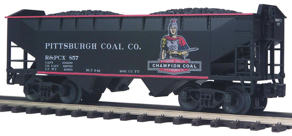MTH Premier 20-97517 Pittsburgh/Champion Coal Co. 2-Bay Offset Hopper Car #857 O SCALE NEW