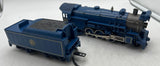 MTH Railking 30-1246-1 Jersey Central 4-6-2 Bantam Pacific Steam Engine Blue Comet Proto-Sound 2.0 Rugged Rails semi scale starter locomotive O SCALE Like New Damaged Box