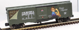 Menards 279-3101E Rosie The Riviter USAXX #92985 Boxcar O Scale Like New