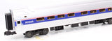 MTH 30-4204C, 30-4204A, 30-4204B, 30-4204-1E Amtrak Amfleet Passenger Train Set (Set of 4) O Scale Used