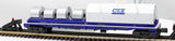 K-Line K676-1432 CSX Coil Car #496213 O SCALE Like New