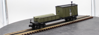 MTH Railking 30-7998 U.S. Army Crane Tender Car O SCALE Like New
