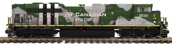 MTH 70-2155-1 Canadian Pacific (WWII Military Pride) SD70ACe Diesel Engine  Cab No. 6644 w/Proto-Sound 3.0 ONE Gauge G PREORDER LIMITED