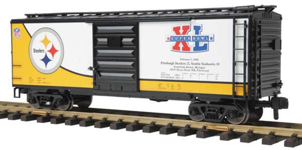 MTH RailKing One Gauge 70-74076 Pittsburgh Steelers G Gauge Box Car . limited  NEW