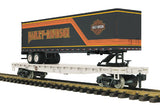 MTH 70-2032-1, 70-74067, 70-73029, 70-77022, 70-76031 Harley-Davidson Diesel Engine and Freight Car Set (Set of 5) G Scale NEW