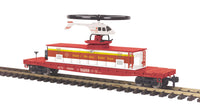 MTH One Gauge 70-79012 Red Cross Operating Helicopter Car G Scale. NEW