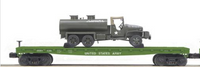 MTH Railking 30-70104D US Army Flat Car With a 6x6 Tank Truck O SCALE NEW