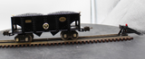 MTH Tinplate 10-1042  hopper car black with brass trim O SCALE Like New