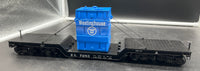 K-Line k692-1531 Westinghouse Diecast Depressed Center Flat Car w/transformer O SCALE Like New Damaged Box