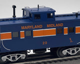 MTH Railking 30-77176 Maryland Midland Steel Caboose O SCALE Used Excellent Damaged Box as is repaired side