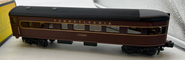 MTH Railking 30-6104E Pennsylvania PRR observation car O SCALE Like New