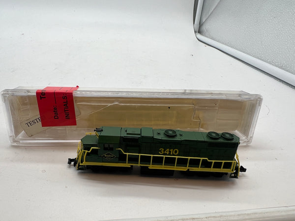 BEVBEL 17010 READING GP38-2 LOCOMOTIVE N SCALE Used Damaged Box
