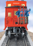 Lionel 6-36775 Santa Fe Caboose w/ Animated Conductor O SCALE Like New