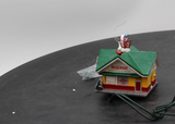 Dept 56 56.55163 Krispy Kreme Doughnut Shop Ornament for Christmas or Display Used Excellent