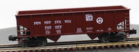 Weaver 707067 Pennsylvania Railroad 2 Bay Ribbed Coal Hopper Car Like New