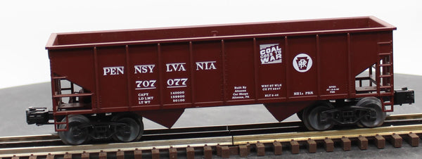 Weaver 707067 Pennsylvania Railroad 2 Bay Ribbed Coal Hopper Car Like New