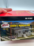 Atlas 612-1 Barb's Bundalow Built House HO SCALE NEW