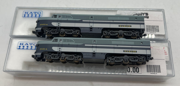 KATO 106-0901 PA-1 A-A Set Wabash N scale Like New