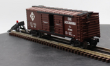 Lionel 6-26787 Erie Lackawanna Jumping Hobo Car O SCALE Like New