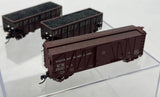 Atlas Set of 3 Western Maryland Freight Cars 2 Hoppers 1 boxcar N SCALE Used Excellent