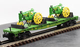 MTH Railking 30-7028A John Deere Flat Car O SCALE Like New
