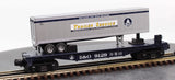 MTH Railking 30-7633 Baltimore & Ohio Flat Car w/ trailer O SCALE NEW