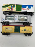 Assorted 3XMAS01 Set of 3 Christmas Cars Lionel MTH Various Years O SCALE Used Excellent No Box