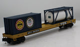 MTH Premier 20-95293 CSX Premier Flat Car w/Tank Container & 20' Container O SCALE Like New