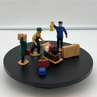 LGB Figure Pack Station Workers  and Accessories (3) G SCALE USED